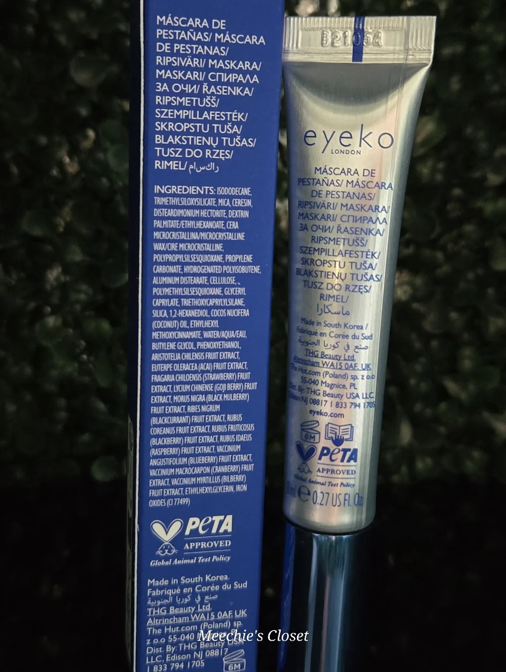 Eyeko Beach Waterproof Mascara Black Volume & Lift BNIB